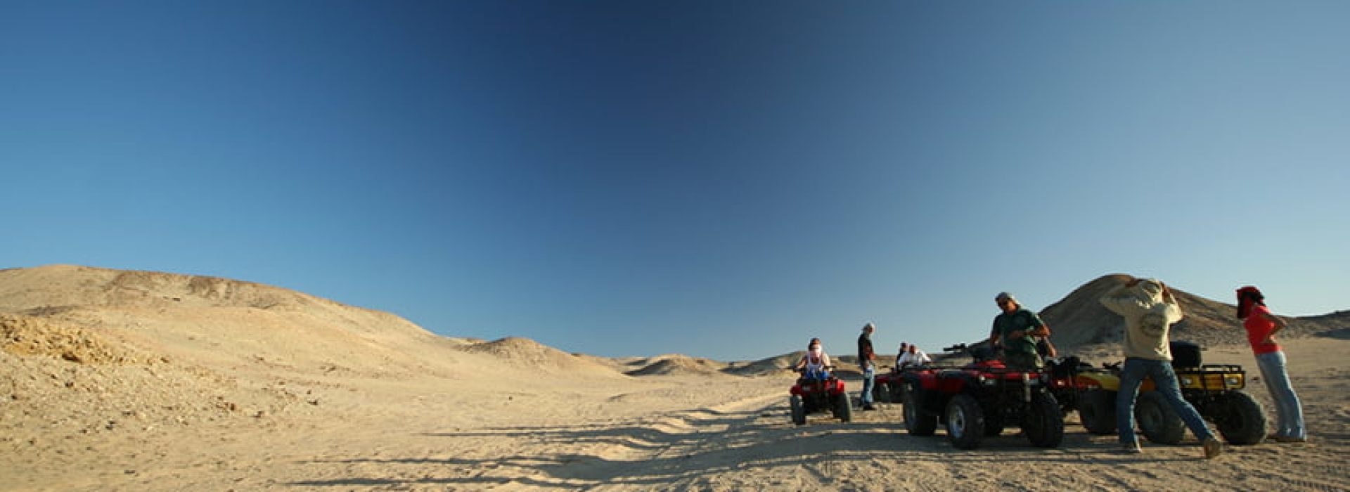 Quad bike in the desert