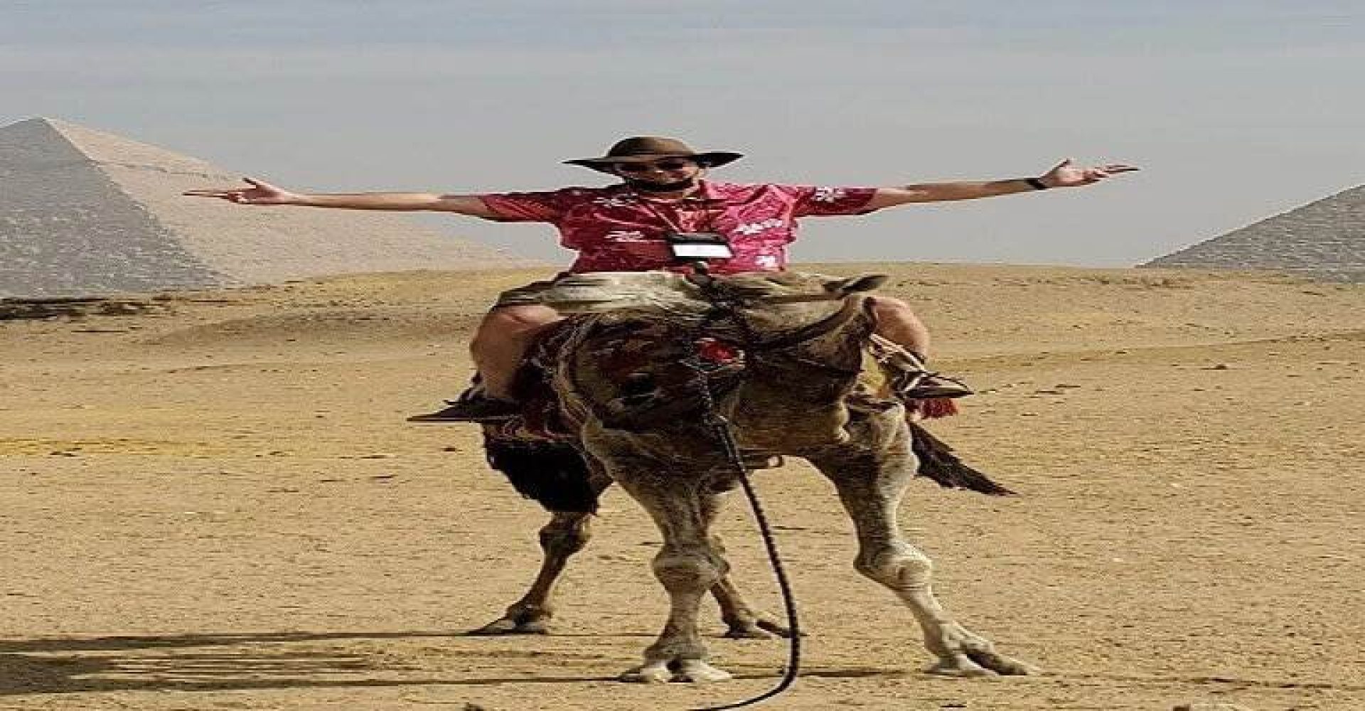 camel ride at the pyramid