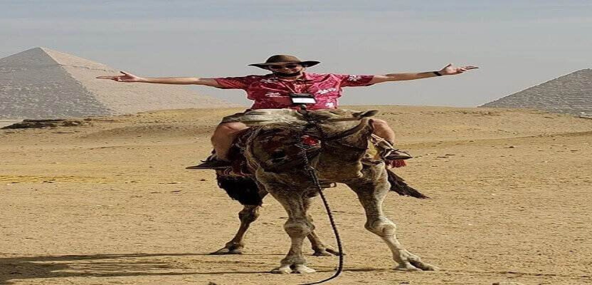 camel ride at the pyramid